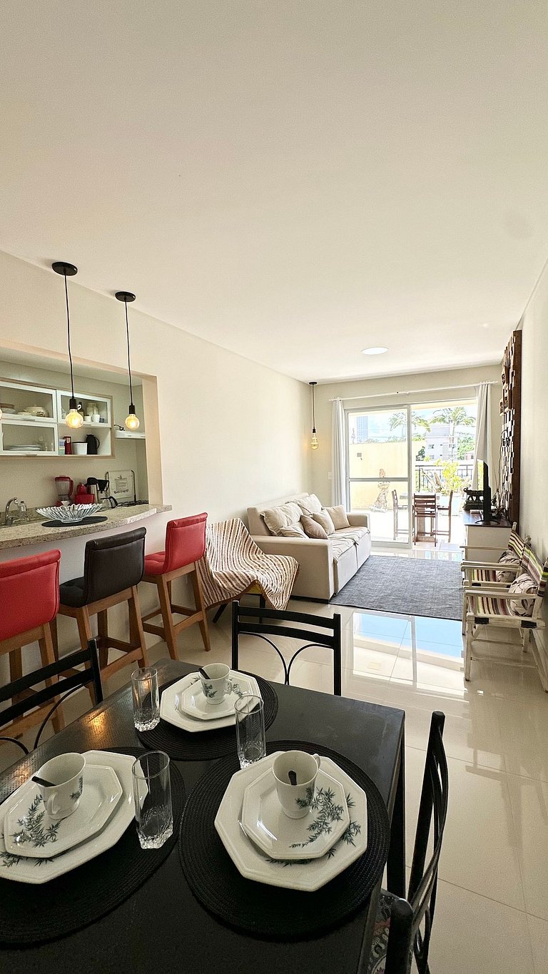 02 Dorm. Sacada com Churrasqueira e Vista para BC