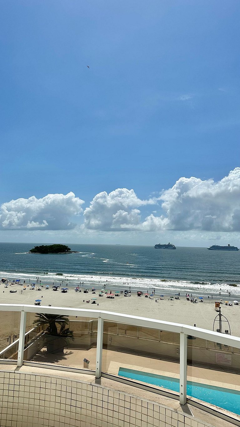 Frente Mar com Churrasqueira - 3 dormitórios