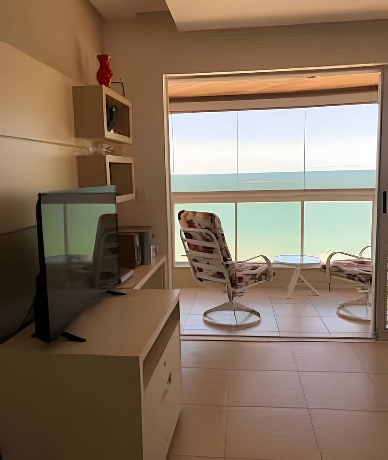2 Dorm. Frente Mar com Churrasqueira